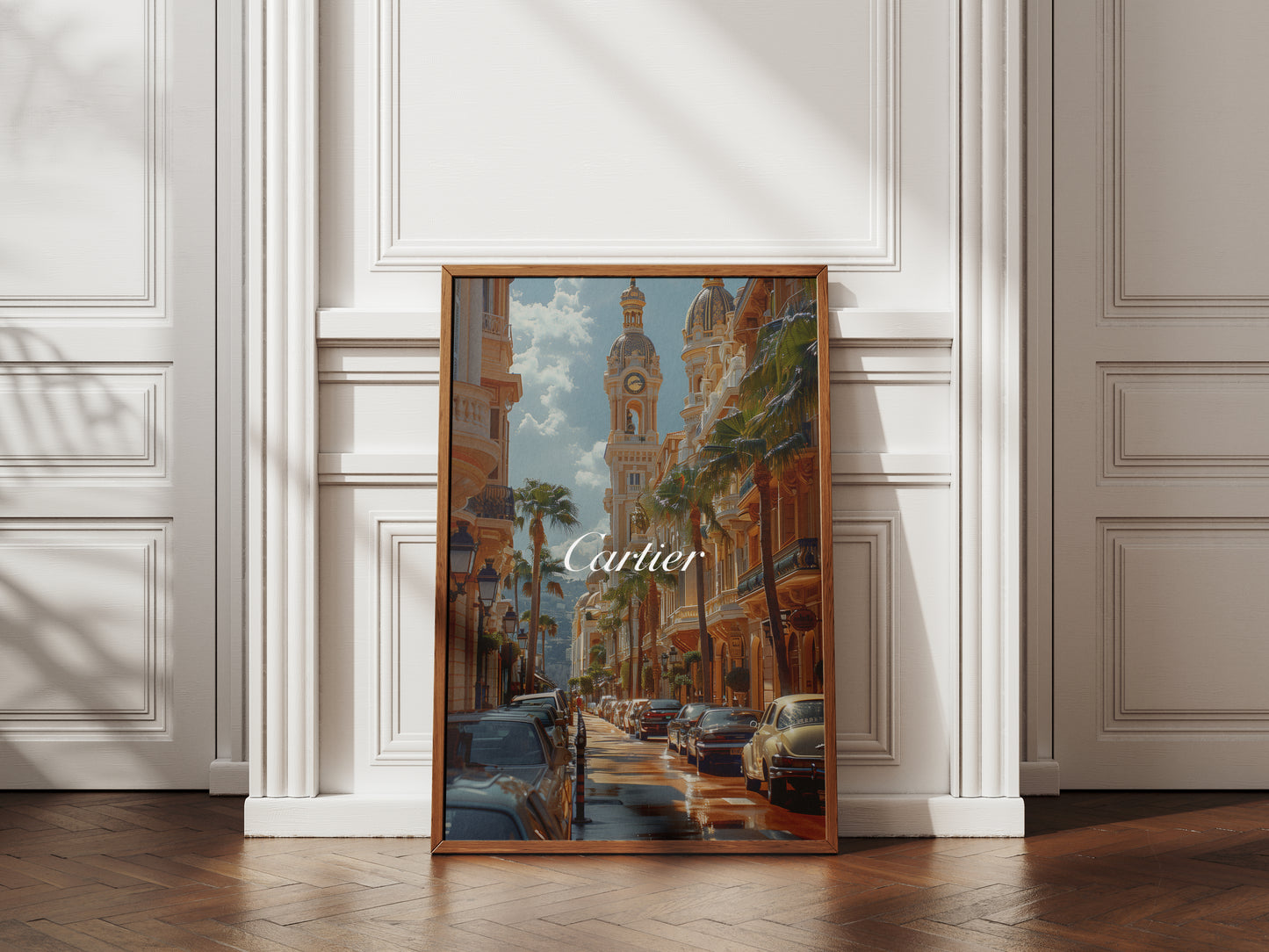 Cartier Monaco Street Vintage Poster