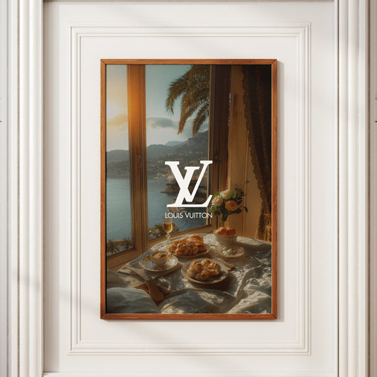 Louis Vuitton Breakfast Vintage Poster