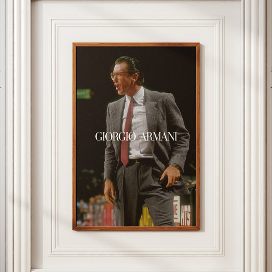 Pat Riley x Giorgio Armani Vintage Poster