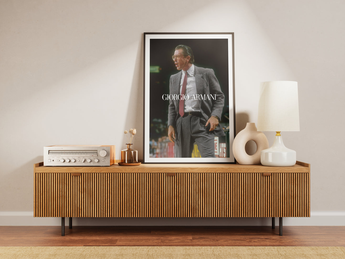 Pat Riley x Giorgio Armani Vintage Poster