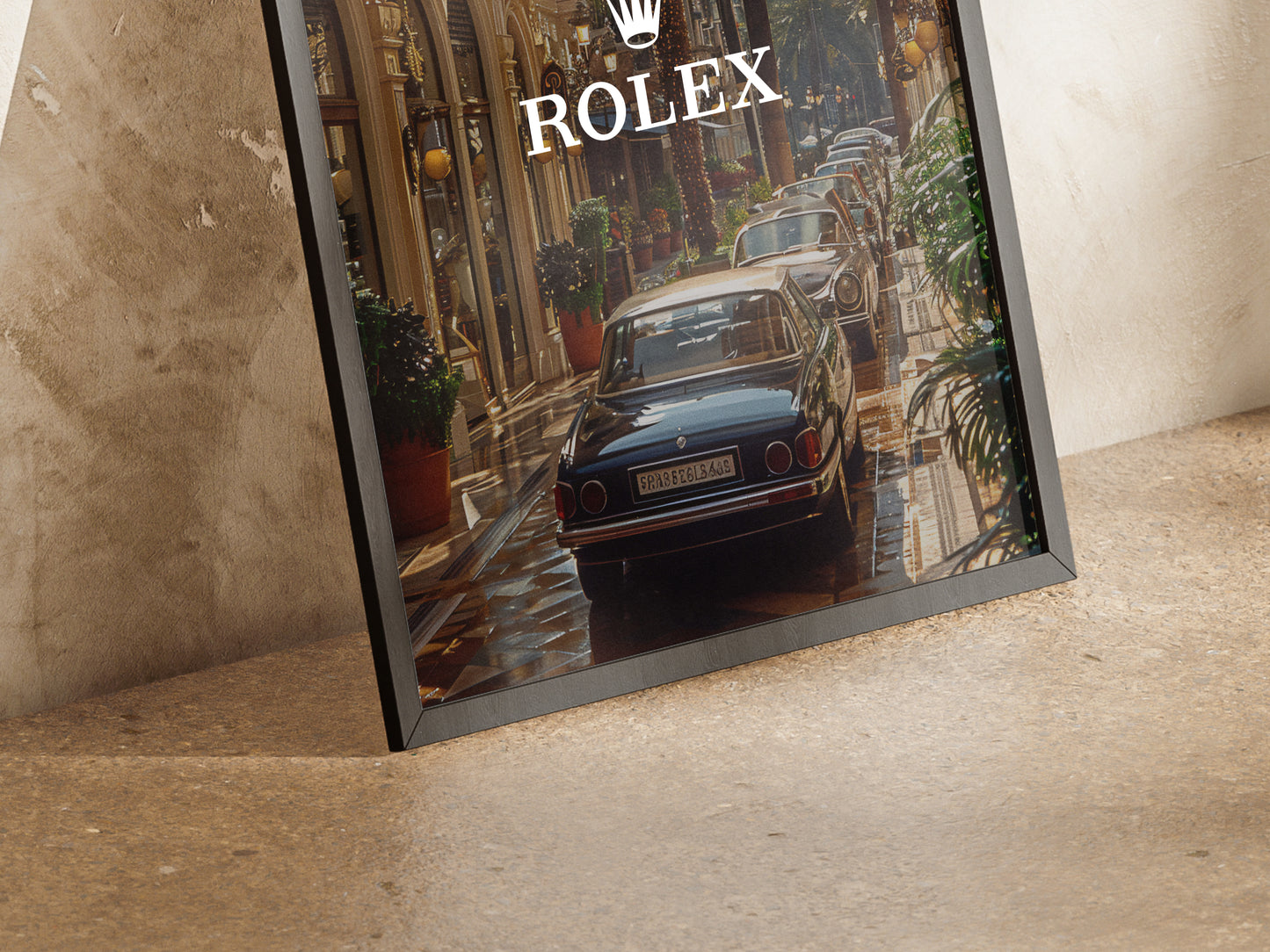 Rolex Monaco Luxury Vintage Poster