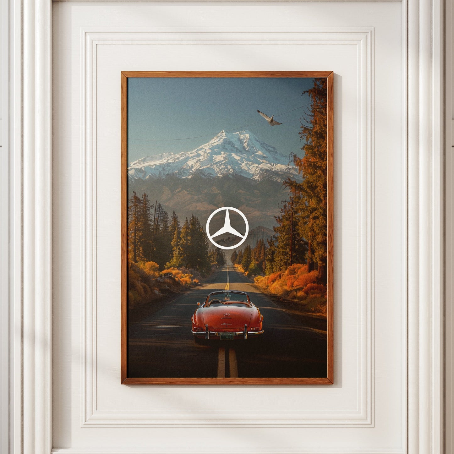 Mercedes Scenic Vintage Poster