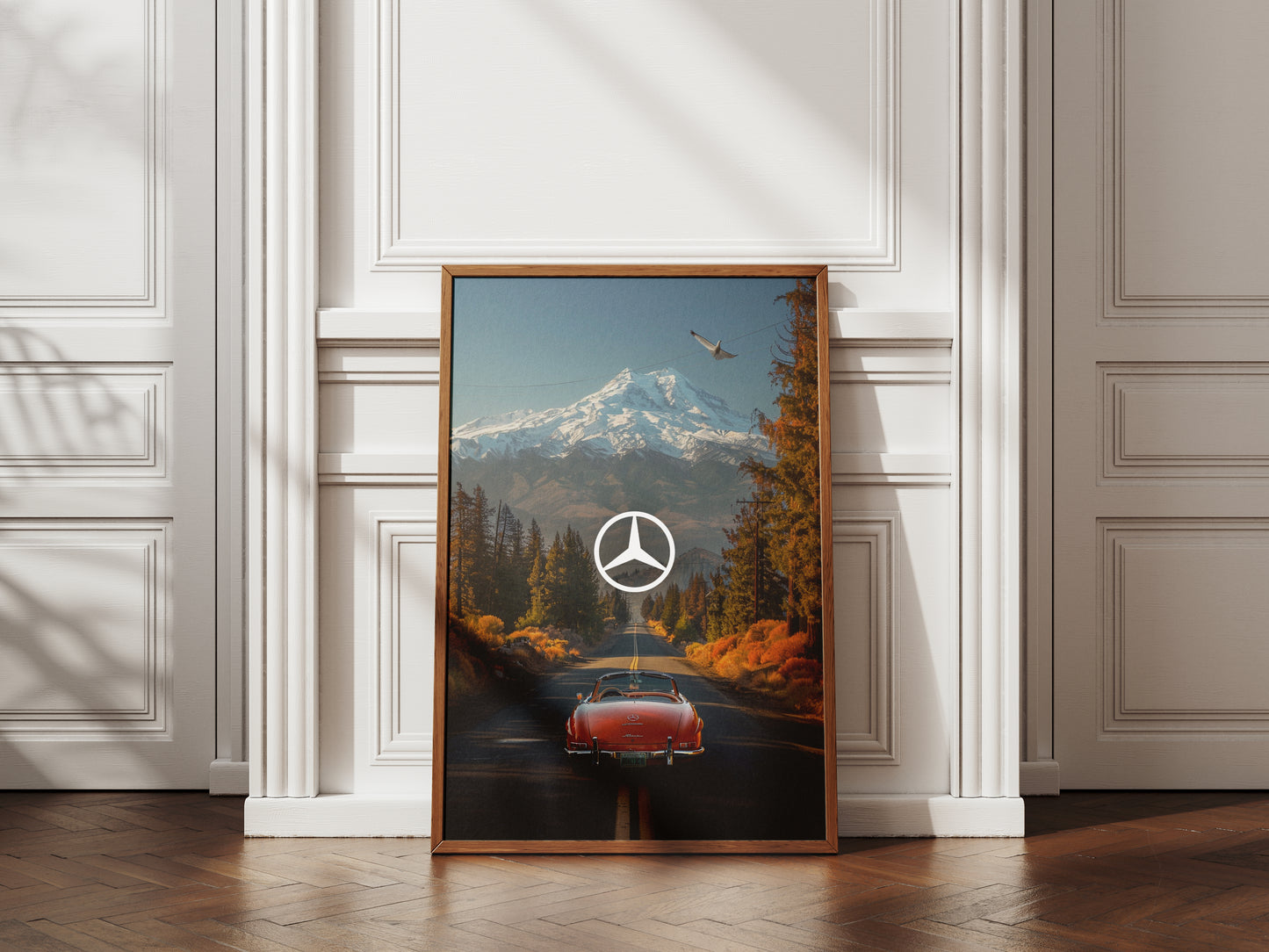 Mercedes Scenic Vintage Poster