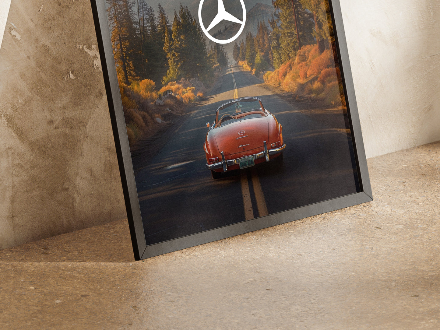 Mercedes Scenic Vintage Poster