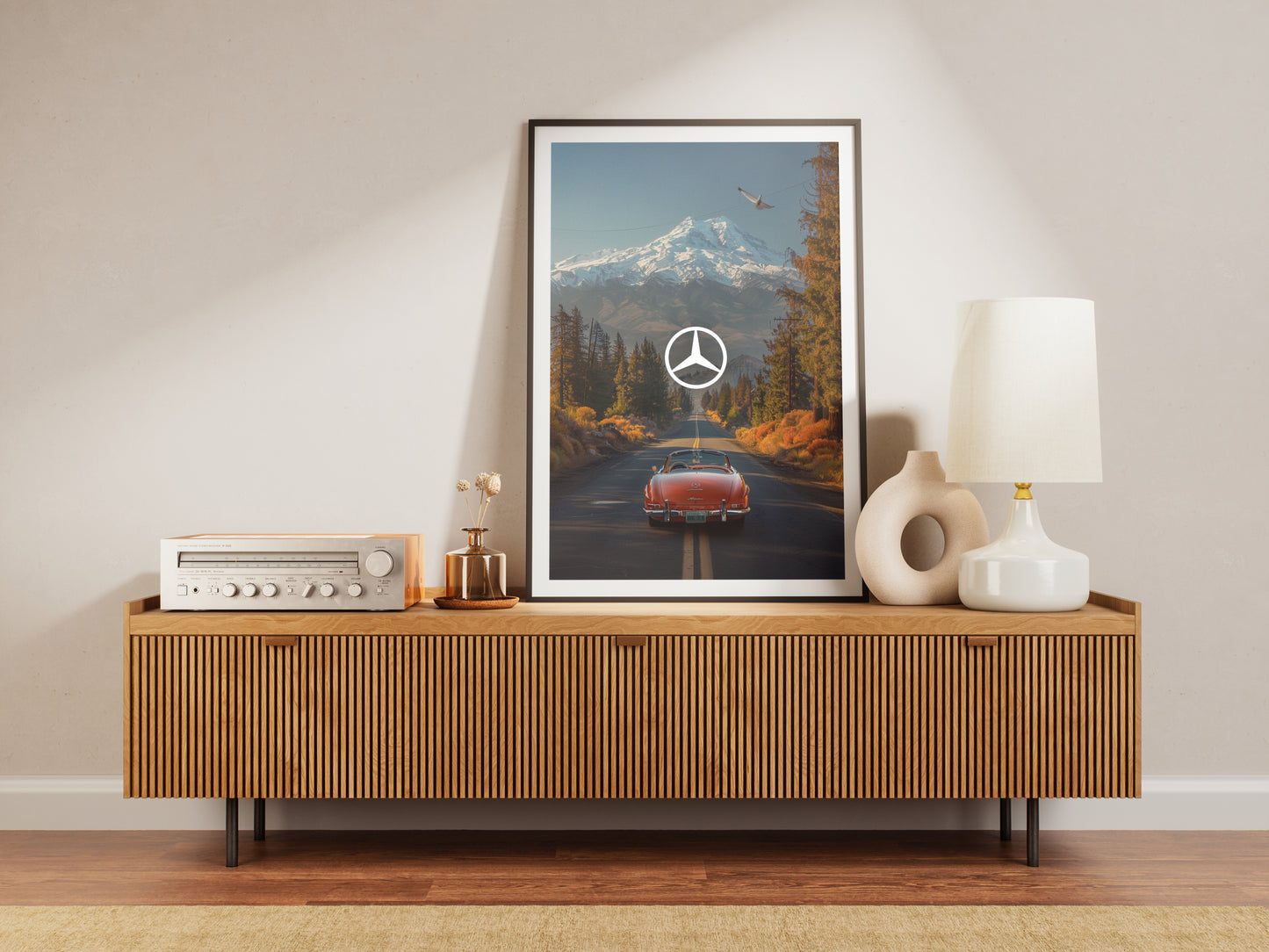 Mercedes Scenic Vintage Poster