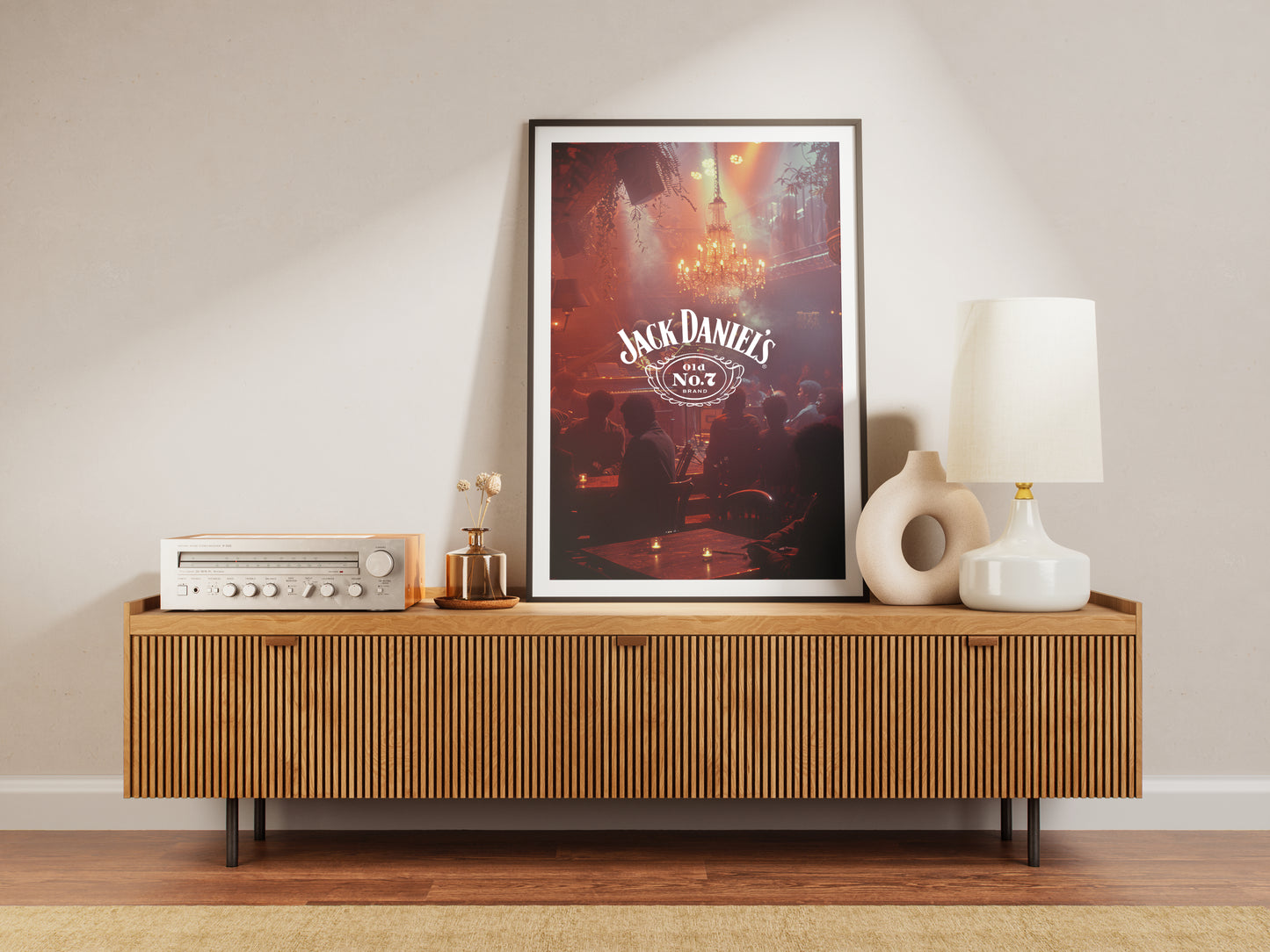 Jack Daniels Jazz Club Luxury Vintage Poster