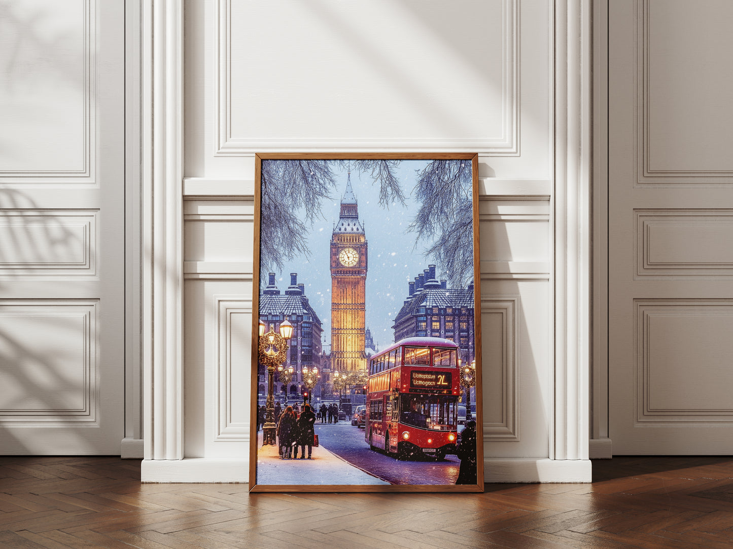 Christmas by Big Ben London Poster