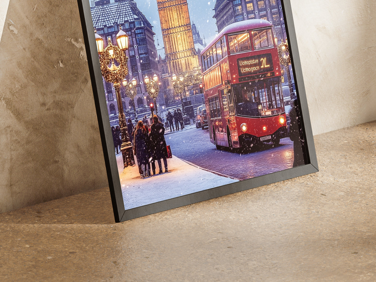 Christmas by Big Ben London Poster