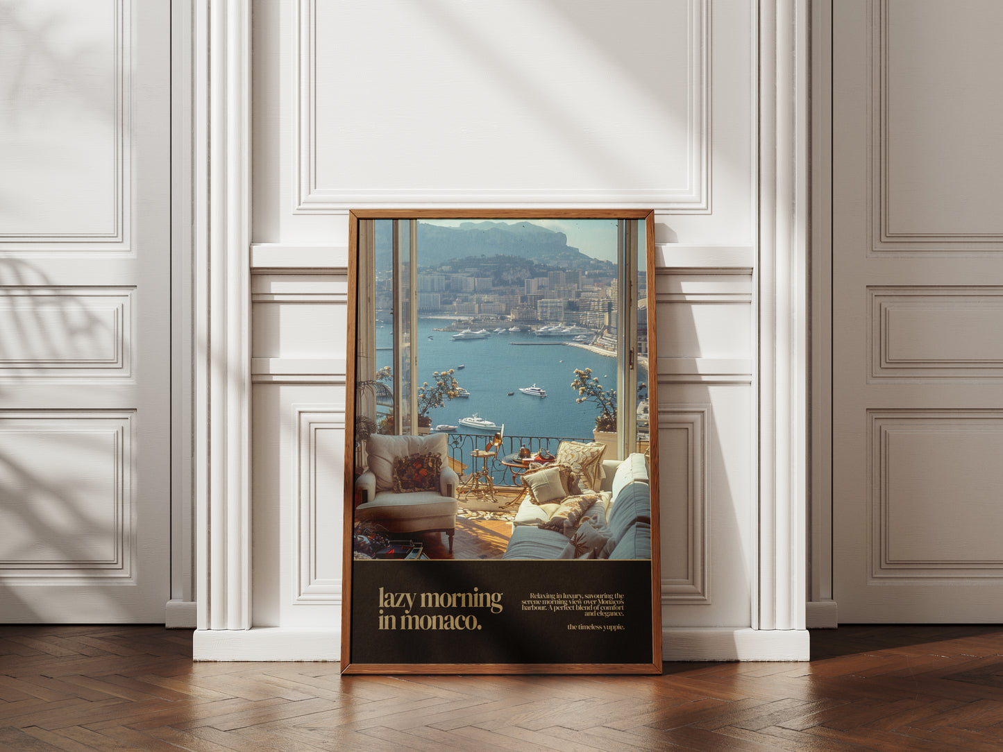 Morning In Monaco Ambience Vintage Poster