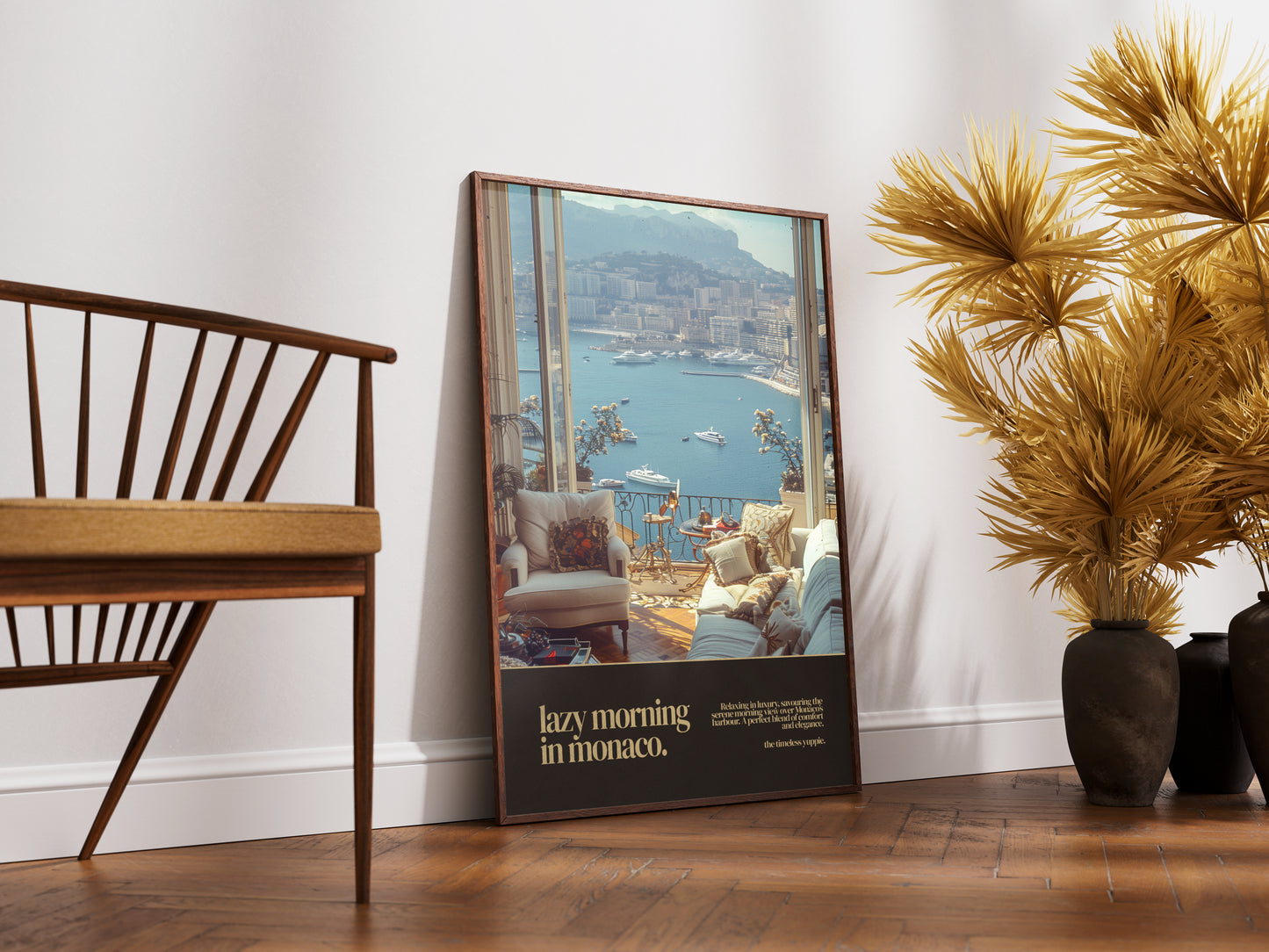 Morning In Monaco Ambience Vintage Poster