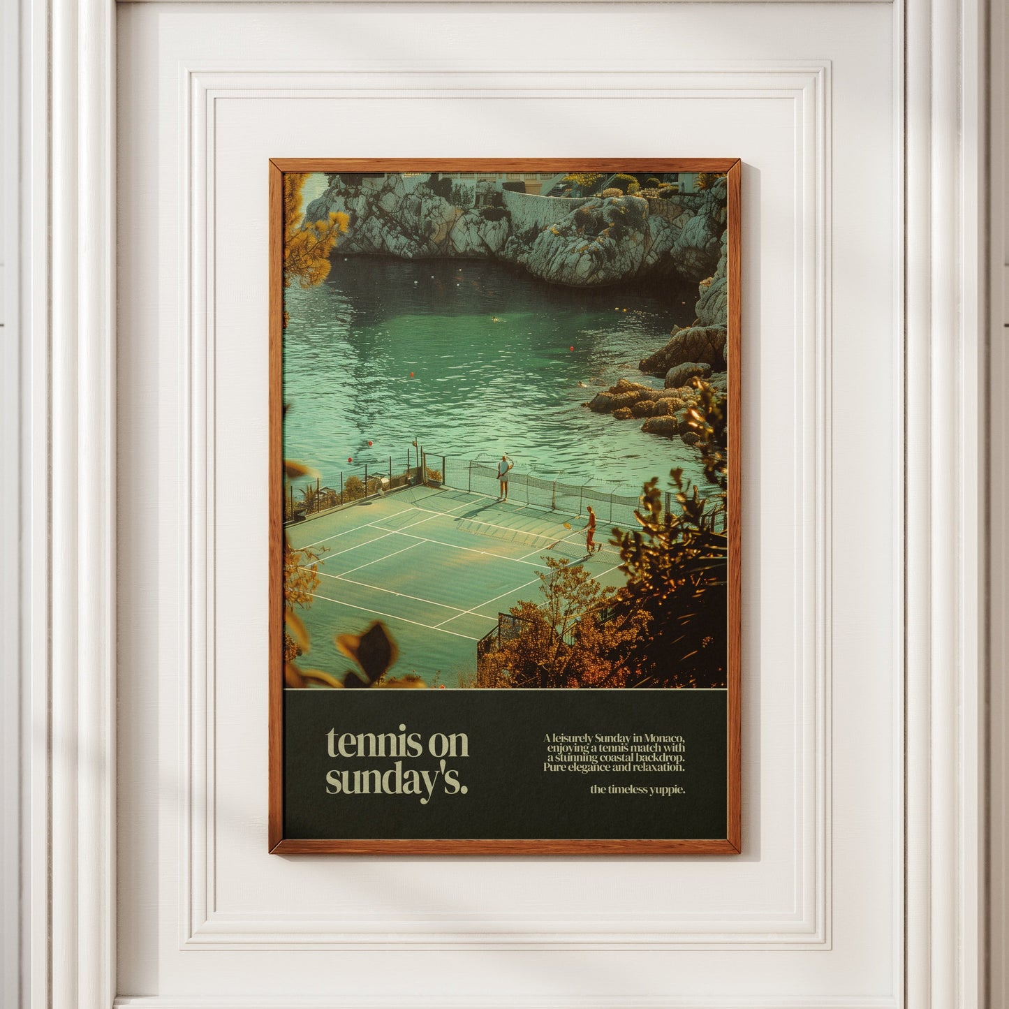 Tennis Court Ambience Vintage Poster