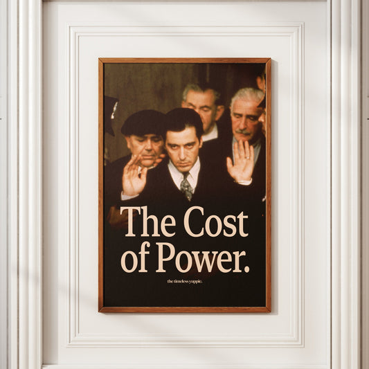 The Godfather Part II - The Cost of Power Quote Poster