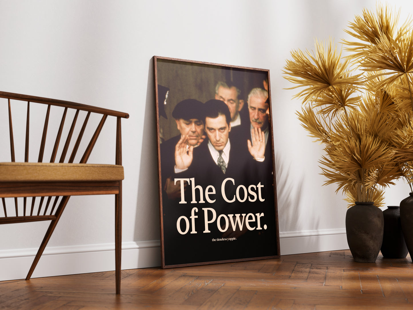 The Godfather Part II - The Cost of Power Quote Poster