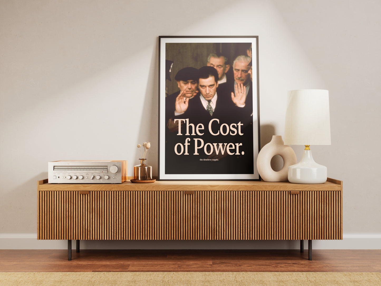 The Godfather Part II - The Cost of Power Quote Poster