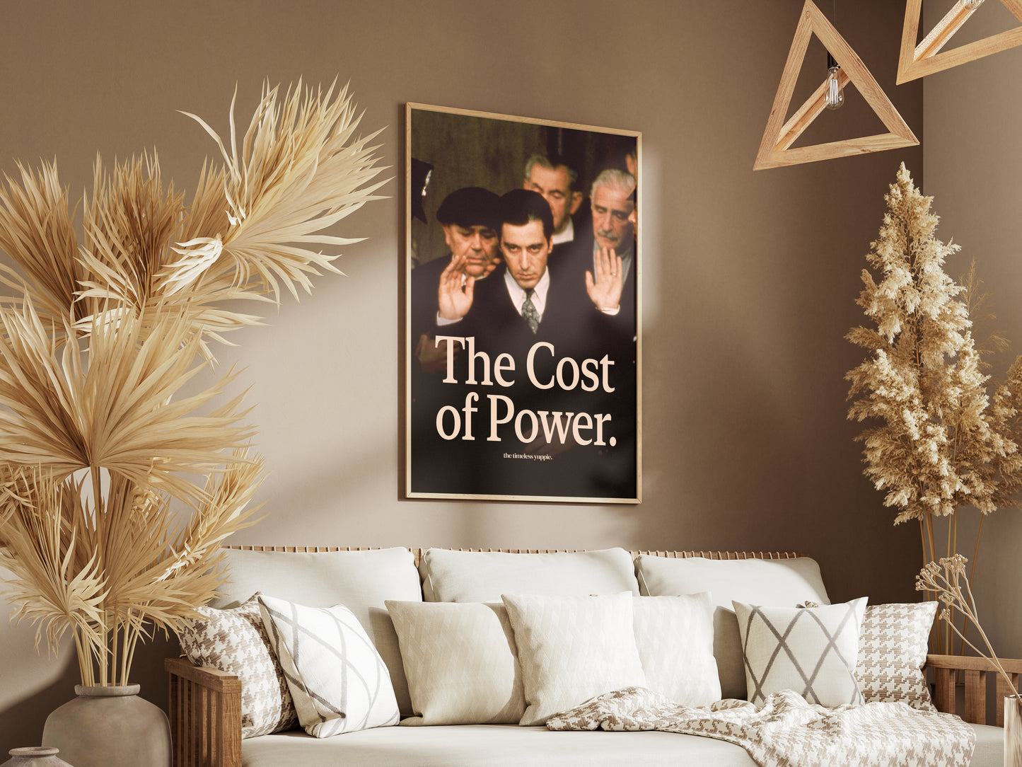 The Godfather Part II - The Cost of Power Quote Poster