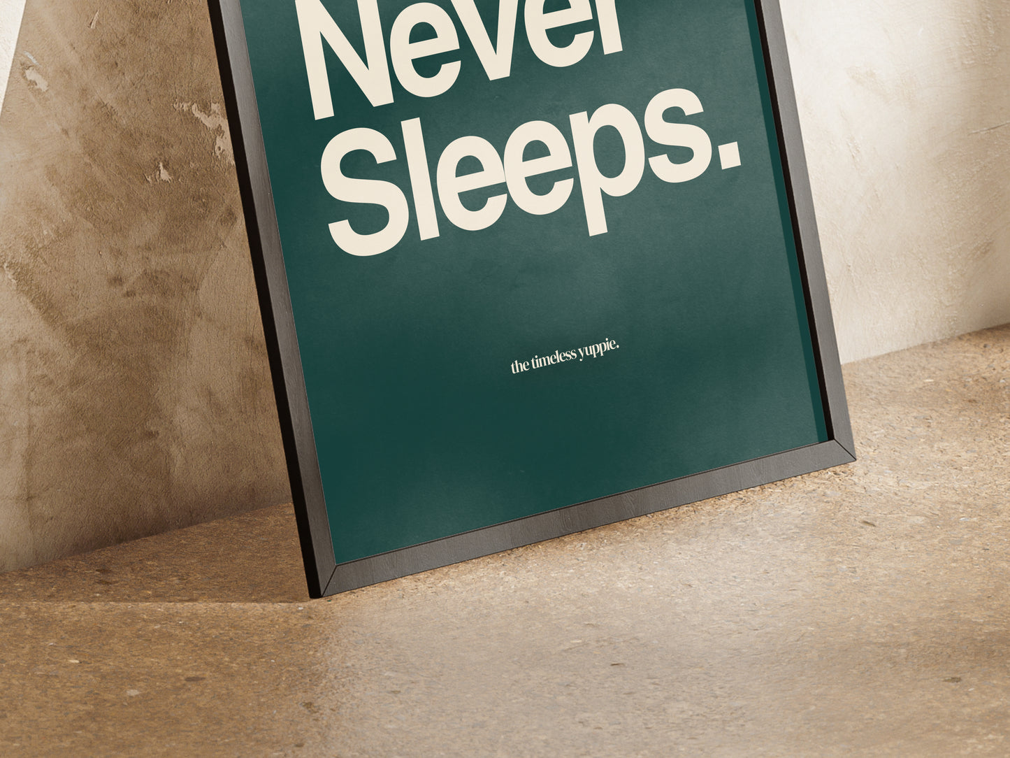 Money Never Sleeps - Wall Street Quote