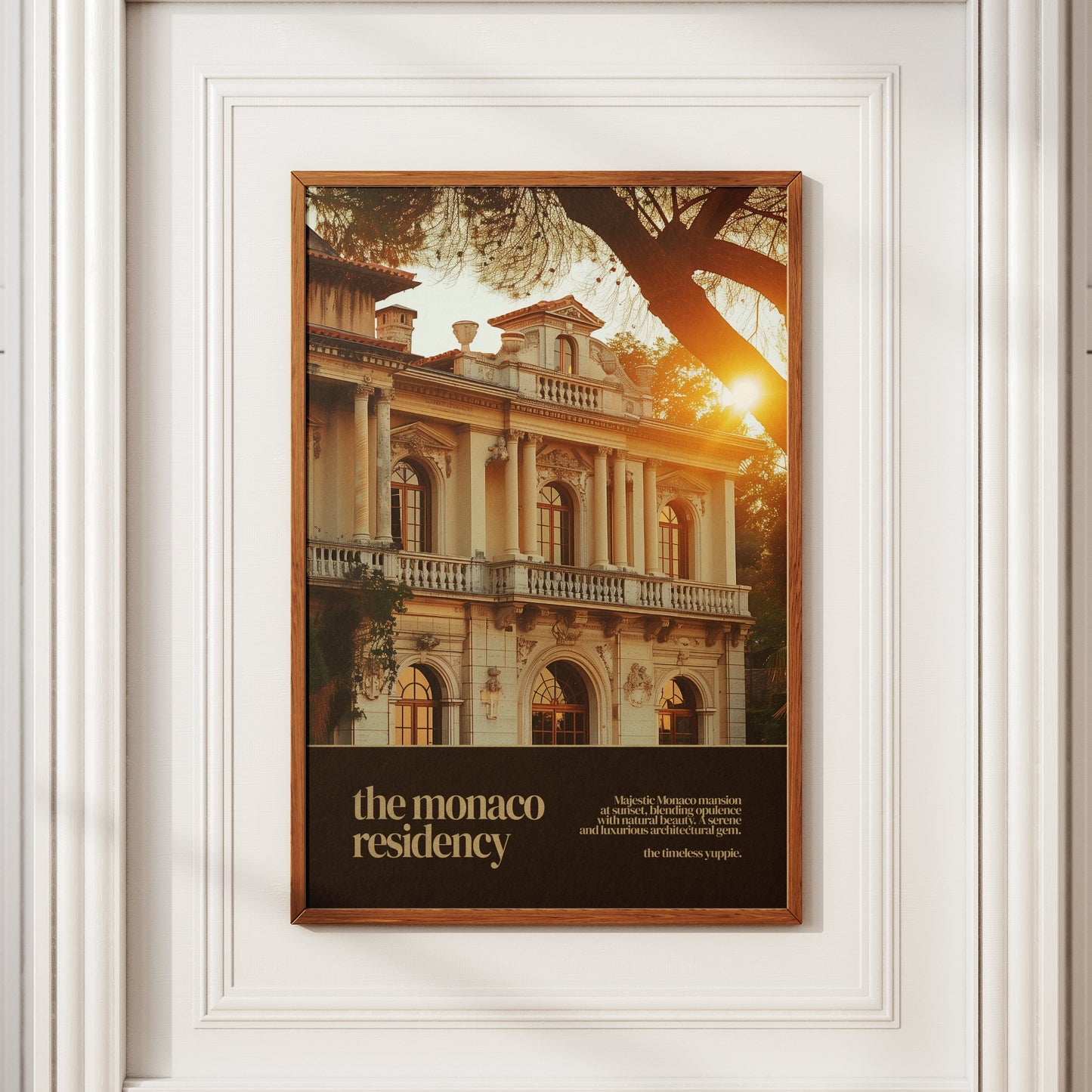 Monaco Residency Vintage Poster