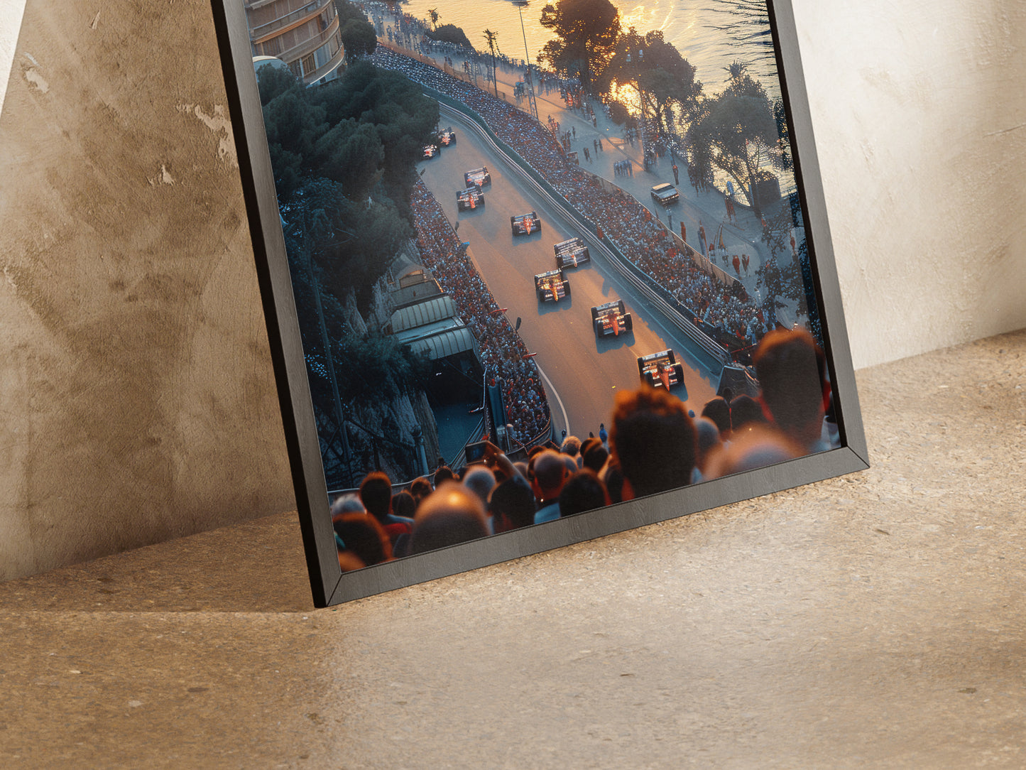 Monaco Race Track Vintage Poster